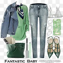 帅气时尚女式衣裤搭配-空若网 帅气时尚女式衣裤搭配-空若网