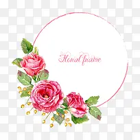 水彩花卉框架-空若网 水彩花卉框架-空若网