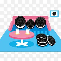 奥利奥夹心饼干素材-空若网 奥利奥夹心饼干素材-空若网