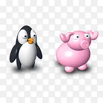 3D卡通小动物-空若网 3D卡通小动物-空若网