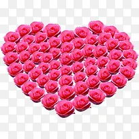 粉色卡通玫瑰爱心造型-空若网 粉色卡通玫瑰爱心造型-空若网