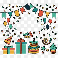 狂欢生日派对飘带-空若网 狂欢生日派对飘带-空若网