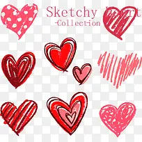 手绘爱心-空若网 手绘爱心-空若网