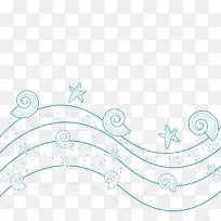 矢量曲线和星星-空若网 矢量曲线和星星-空若网