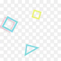 黄色蓝色三角形正方形-空若网 黄色蓝色三角形正方形-空若网