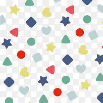 星星爱心与几何形-空若网 星星爱心与几何形-空若网