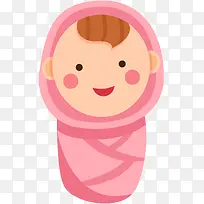 卡通婴儿矢量手绘人物插画-空若网 卡通婴儿矢量手绘人物插画-空若网