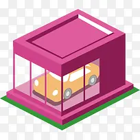 洗车室png矢量素材-空若网 洗车室png矢量素材-空若网