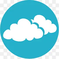 扁平化图标云朵-空若网 扁平化图标云朵-空若网