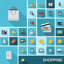 扁平化设计的商店素材-空若网 扁平化设计的商店素材-空若网