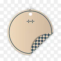 褐色圆形标牌-空若网 褐色圆形标牌-空若网