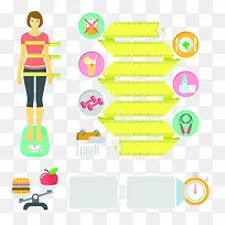 卡通女人健康减肥表-空若网 卡通女人健康减肥表-空若网