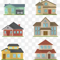 矢量手绘卡通房屋-空若网 矢量手绘卡通房屋-空若网