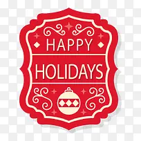 圣诞灯球图案标牌-空若网 圣诞灯球图案标牌-空若网