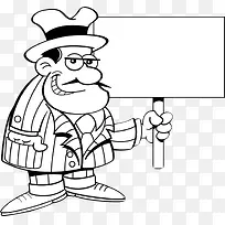 举牌的男人-空若网 举牌的男人-空若网