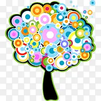 彩色圈圈树-空若网 彩色圈圈树-空若网