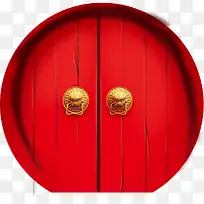 红色创意合成门口摄影-空若网 红色创意合成门口摄影-空若网