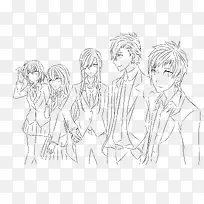 手绘人物线稿-空若网 手绘人物线稿-空若网