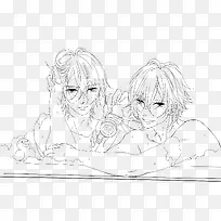 卡通手绘线稿-空若网 卡通手绘线稿-空若网