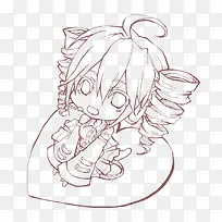 卡通手绘线稿-空若网 卡通手绘线稿-空若网