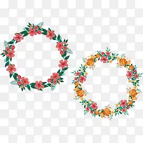 手绘树叶爱心圆环-空若网 手绘树叶爱心圆环-空若网