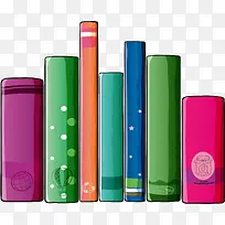 卡通多彩书本-空若网 卡通多彩书本-空若网