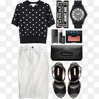 波点五分袖上衣-空若网 波点五分袖上衣-空若网