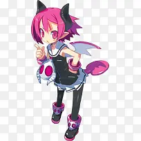 手绘猫耳朵翅膀女孩-空若网 手绘猫耳朵翅膀女孩-空若网