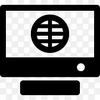 电视与网格图标-空若网 电视与网格图标-空若网