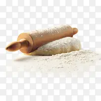 面粉擀面杖擀面团食物-空若网 面粉擀面杖擀面团食物-空若网