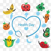 卡通水果卫生日海报-空若网 卡通水果卫生日海报-空若网