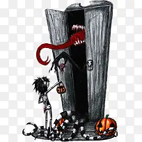 神秘树洞创意插画-空若网 神秘树洞创意插画-空若网