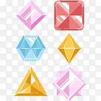 矢量手绘卡通宝石-空若网 矢量手绘卡通宝石-空若网