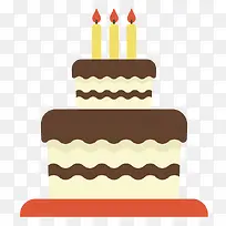 卡通手绘双层蛋糕图标-空若网 卡通手绘双层蛋糕图标-空若网