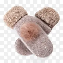 绒球加绒手套-空若网 绒球加绒手套-空若网