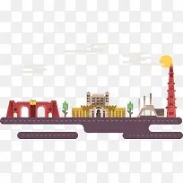 扁平化城市建筑-空若网 扁平化城市建筑-空若网