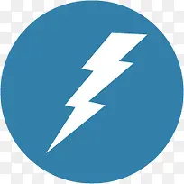 扁平化图标闪电-空若网 扁平化图标闪电-空若网