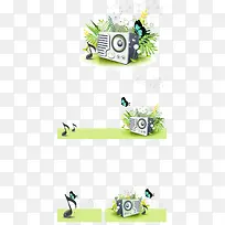 大自然的音乐矢量素材-空若网 大自然的音乐矢量素材-空若网