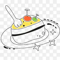 手绘生日蛋糕-空若网 手绘生日蛋糕-空若网