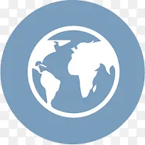 扁平化图标地球符号-空若网 扁平化图标地球符号-空若网