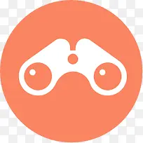 扁平化图标望远镜符号-空若网 扁平化图标望远镜符号-空若网