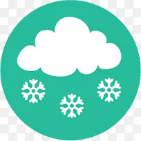 扁平化图标下雪符号-空若网 扁平化图标下雪符号-空若网