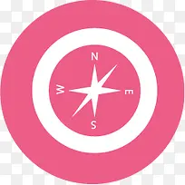 扁平化图标指南针符号-空若网 扁平化图标指南针符号-空若网