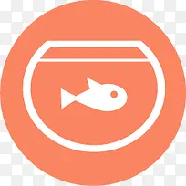 扁平化图标鱼缸符号-空若网 扁平化图标鱼缸符号-空若网