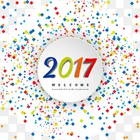 矢量2017新年快乐-空若网 矢量2017新年快乐-空若网