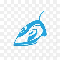 蓝色电烫斗图标-空若网 蓝色电烫斗图标-空若网