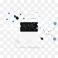 矢量笔记本电脑与纸飞机-空若网 矢量笔记本电脑与纸飞机-空若网