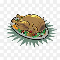 手绘大盘鸡图形-空若网 手绘大盘鸡图形-空若网