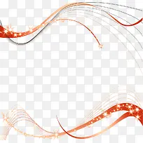 橙色简约清新光芒边框纹理-空若网 橙色简约清新光芒边框纹理-空若网