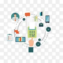 矢量扁平化网络素材-空若网 矢量扁平化网络素材-空若网